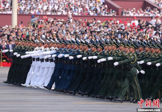 民兵方队队员:平时为民战时为兵
